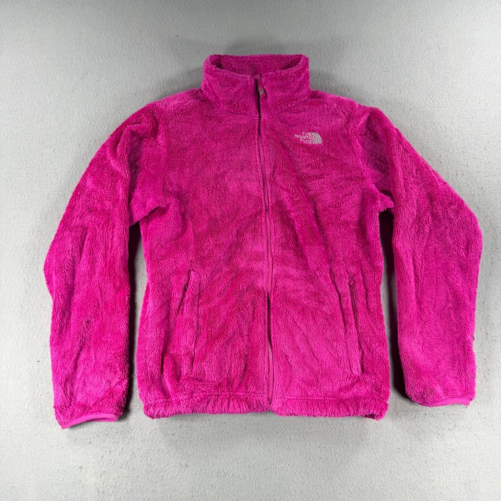 Y2k The North Face Girls Osito Jacket Pink Full Zip Size Large 14/16 or Women XS - Picture 6 of 10